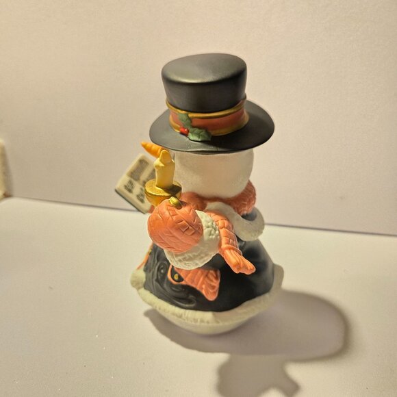 Precious Moments Snowman Collectible Figurine Winter Holiday caroler - Picture 3 of 8